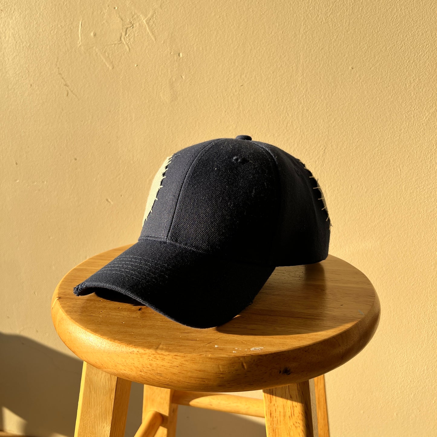 Navy Patchwork Hat