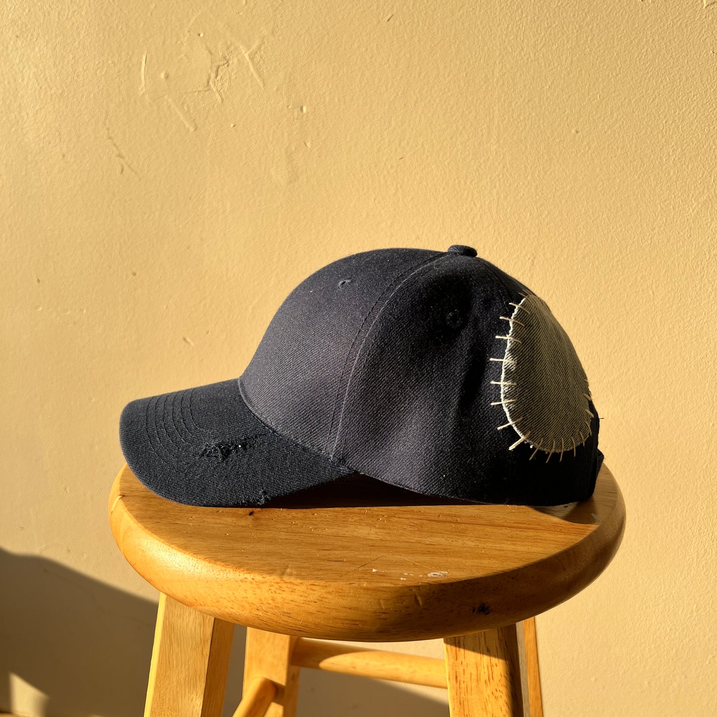 Navy Patchwork Hat